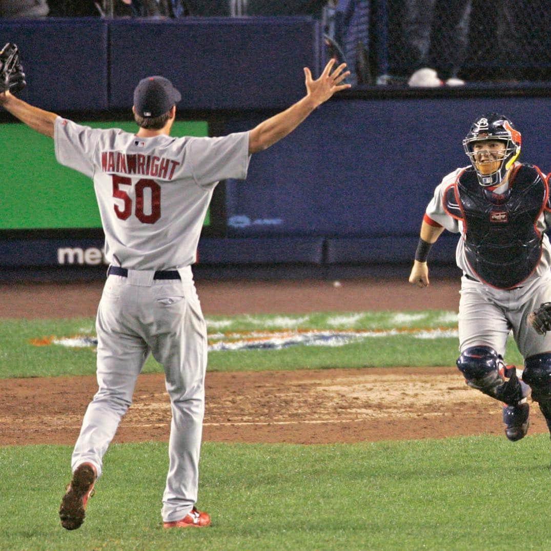 セントルイス・カージナルスさんのインスタグラム写真 - (セントルイス・カージナルスInstagram)「Adam Wainwright and Yadier Molina are making their 248th career start together, tying for 10th most in MLB history.」5月1日 7時12分 - cardinals