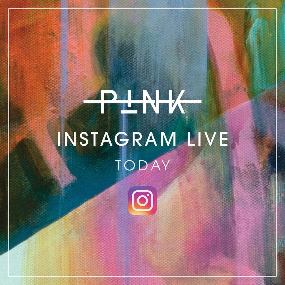 P!nk（ピンク）さんのインスタグラム写真 - (P!nk（ピンク）Instagram)「Can’t wait to chat w everyone! What questions do you have for me?! I’ll be live at about 7:35/7:40P ET - we’re running a few min behind schedule today 😜See you soon! ❤️」5月1日 7時27分 - pink