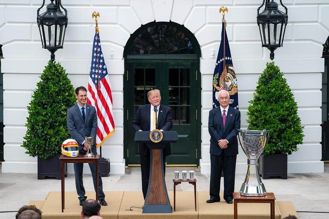 ドナルド・トランプさんのインスタグラム写真 - (ドナルド・トランプInstagram)「Today, President Trump honored the 2018 NASCAR Cup Series Champion Joey Logano and team Penske on the South Lawn of the White House.」5月1日 8時44分 - realdonaldtrump