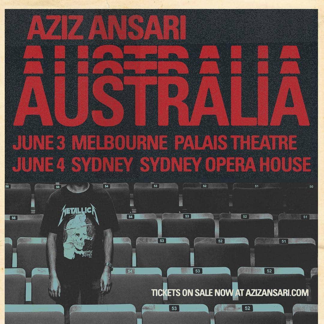 アジズ・アンサリのインスタグラム：「AUSTRALIA: Doing shows at the Sydney Opera House and Melbourne at the Palais. Get tickets at azizansari.com」