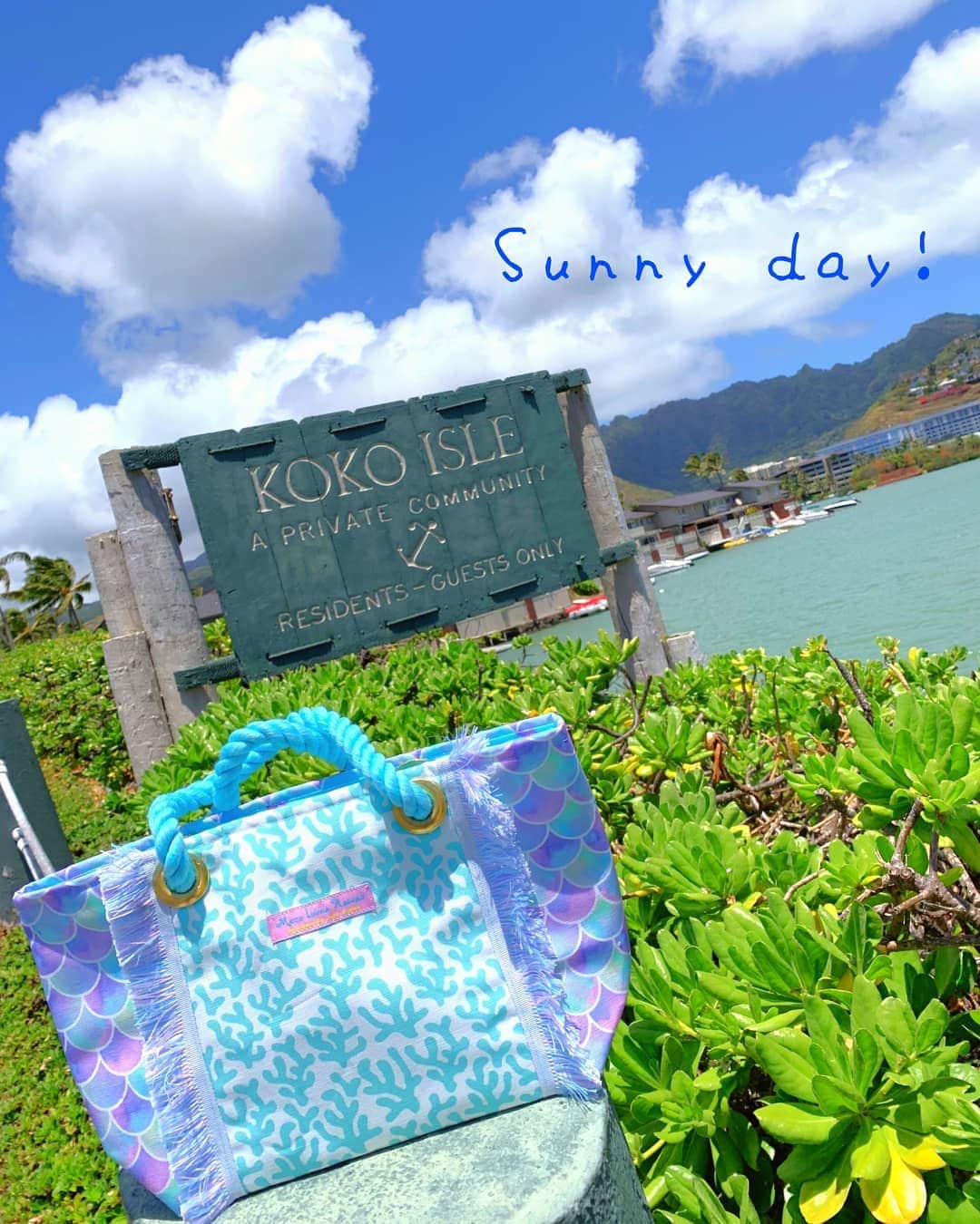 Moco Lima Hawaiiさんのインスタグラム写真 - (Moco Lima HawaiiInstagram)「New* Mermaid Tote Bag, Made by Moco  散歩日和♡  It's sunny day!  Good for walking today!  #sunnydays#sunshine#blue#ocean#bluesky#walking#around#hawaii#green#photography#photoshoot#art#mocolima#waikiki#totebag#purse#handmade#mermaid#モコリマハワイ#海#海好きな人と繋がりたい#ワイキキ#ゴールデンウィーク#ハワイ好きな人と繋がりたい ♡モコリマハワイ thank you Sale 開催中！　13:00-18:00 まで♡」5月1日 9時03分 - mocolimahawaii