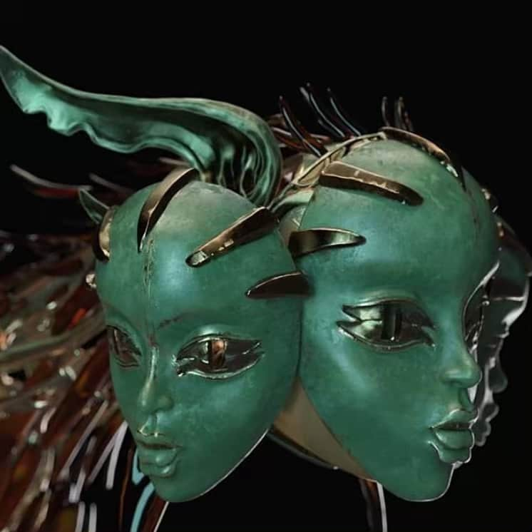 FKAツイッグスさんのインスタグラム写真 - (FKAツイッグスInstagram)「mask design @kabukinyc  vfx @analog_studio」5月1日 10時55分 - fkatwigs