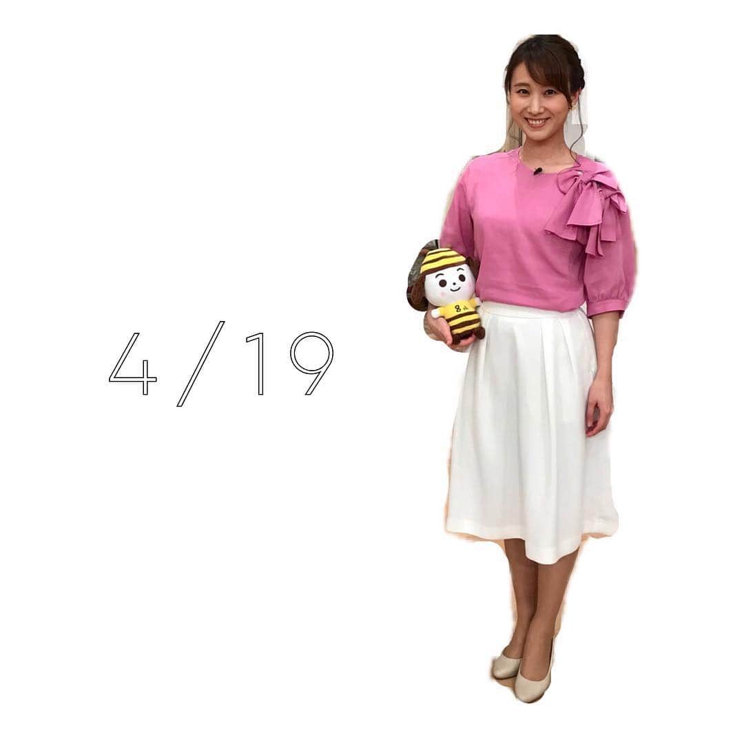 柴田平美さんのインスタグラム写真 - (柴田平美Instagram)「4/19 みんテレ衣装👗  肩の大きなリボンが 印象的なニット🎀  とっても可愛かった💓  #ニット #ピンク #リボン #衣装 #アナウンサー」5月1日 22時23分 - narumi.shibata99