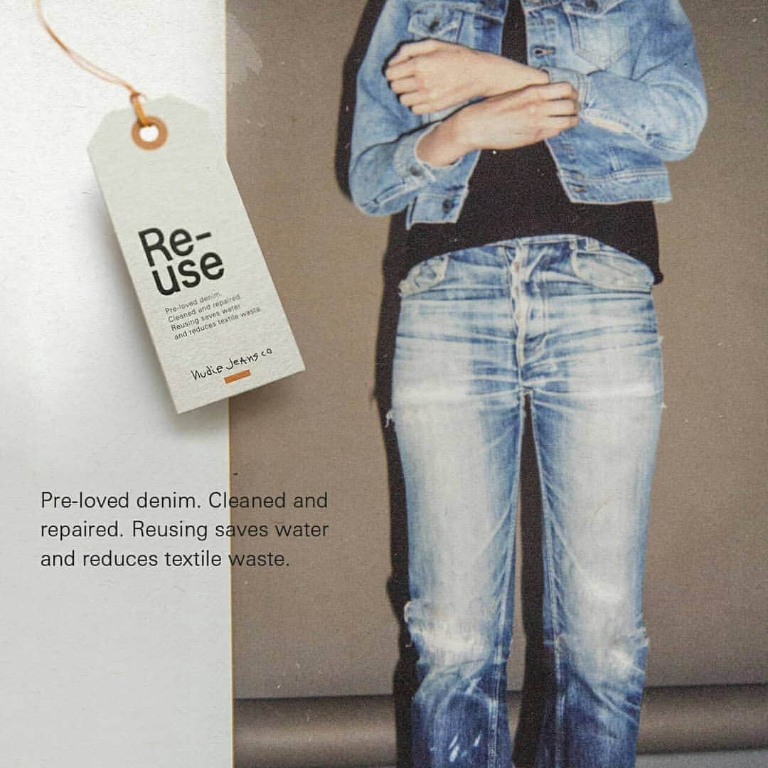 ヌーディージーンズさんのインスタグラム写真 - (ヌーディージーンズInstagram)「RE-USE DROP 6 NOW ONLINE! These are one-of-a-kind jeans. All Nudie Jeans Re-use garments are washed, repaired and ready to wear. Available for a limited time only. Shop link in bio.」5月1日 21時03分 - nudiejeans