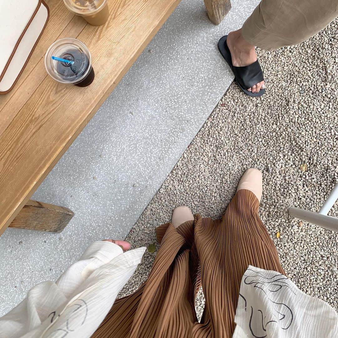 saanaaeのインスタグラム：「☕️💭 混まない間に行ってきた! GWの京都は、ほんと人がやびゃい🥺 #NUEbyas」