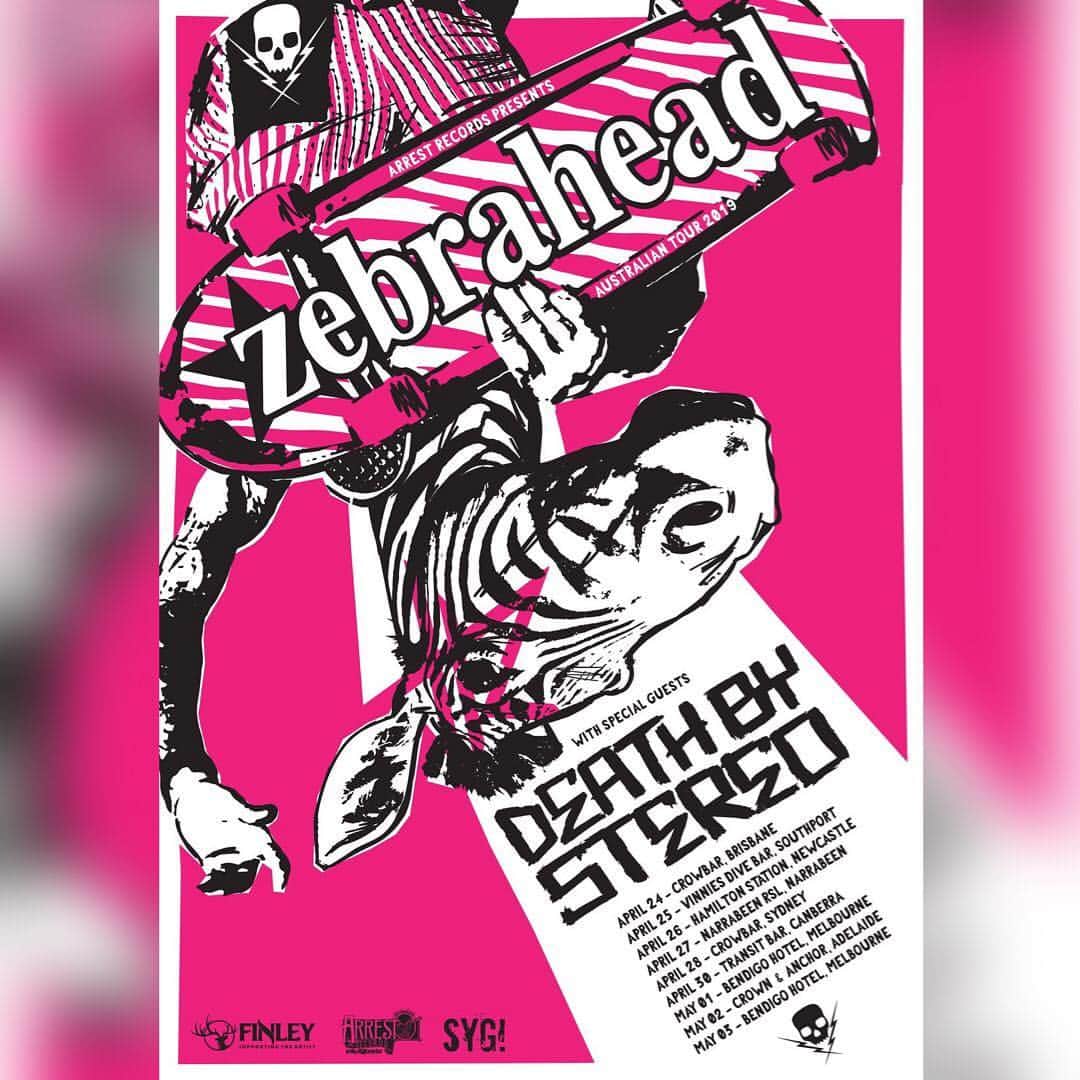 Zebraheadさんのインスタグラム写真 - (ZebraheadInstagram)「🚨Melbourne! Tonight- bring your Friday ticket, get 50% off tix at the door!🚨Maybe we will play “Check” tonight to make the show different...does anyone want to hear that song? #zebrahead #braininvaders #melbourne @deathbystereoband @thebendigo」5月1日 14時18分 - zebraheadofficial