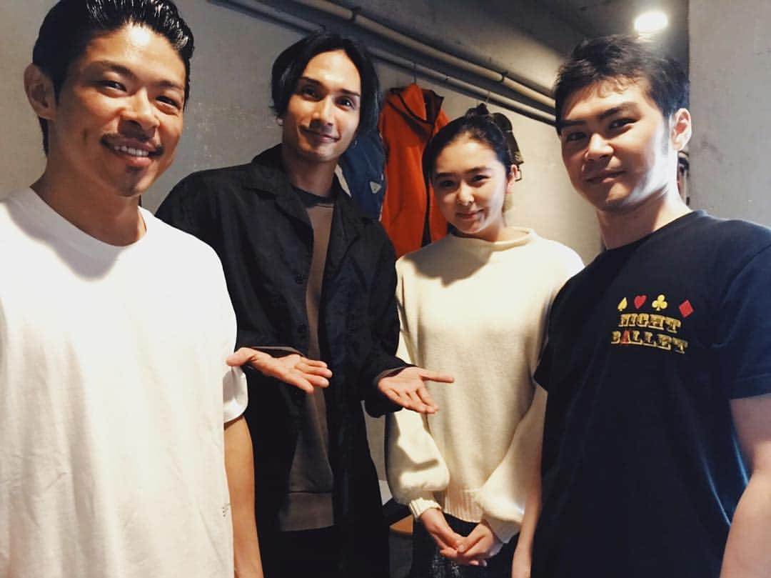 劇団EXILE 松組のインスタグラム：「「銀幕の果てに」 ケンチが観に来てくれた！ ありがとう^_^」