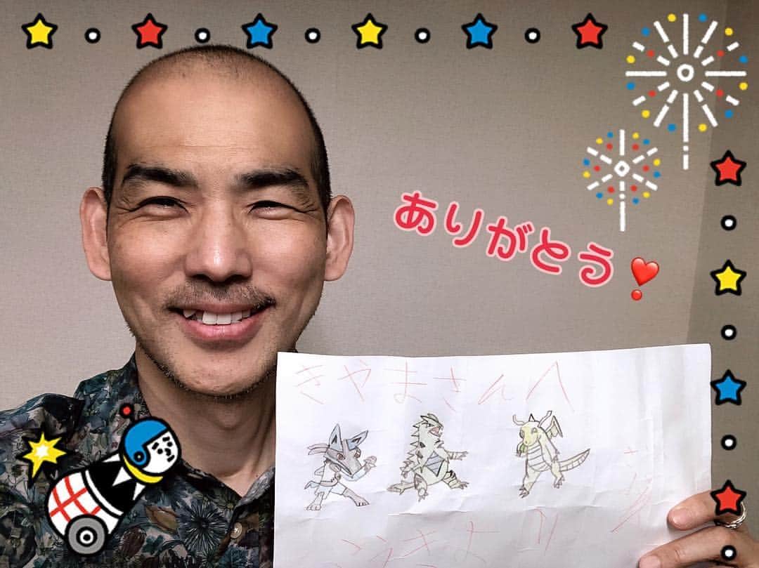木山裕策さんのインスタグラム写真 - (木山裕策Instagram)「今日ライブに来てくれたコウキ君から、僕の大好きなポケモンの絵をもらいました❣️ありがとうね😊」5月1日 14時25分 - kiyamayusaku