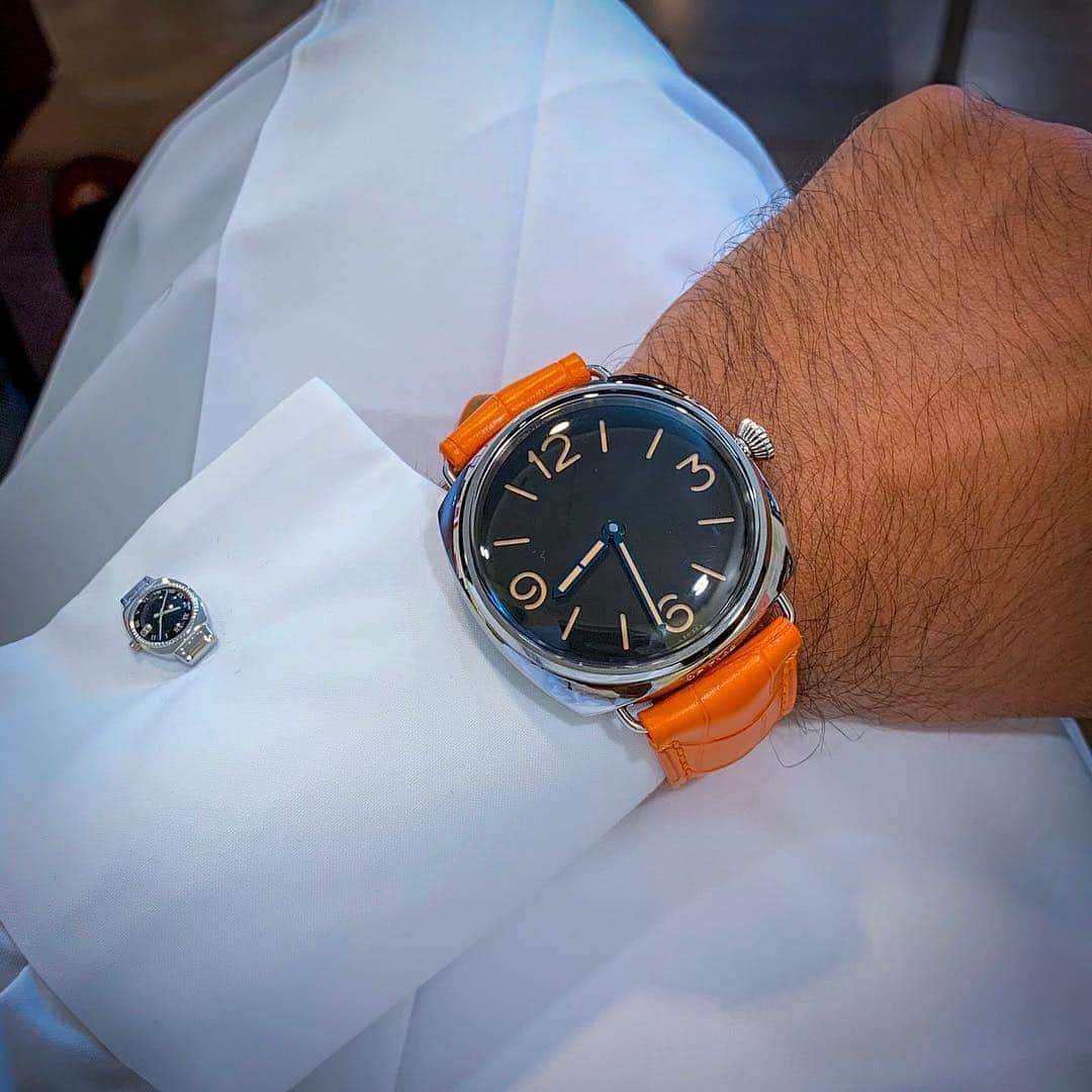パネライのインスタグラム：「Sometimes you just want to go “Anonymous” with the #Panerai #PAM721 Radiomir. Pic by buddy @a.j77 #paneraicentral」