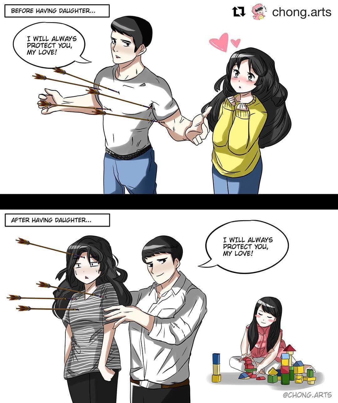 Koleksi Komik Malaysiaさんのインスタグラム写真 - (Koleksi Komik MalaysiaInstagram)「#Repost @chong.arts with @get_repost ・・・ I'm pretty sure every guy are like this, when they have children 🤔#komikmerapu #lovesxdrawing #komikmalaysia #gengkomik #dailyart #digitalart  #hambar #malaysian #comicstrip」5月1日 15時40分 - tokkmungg_exclusive