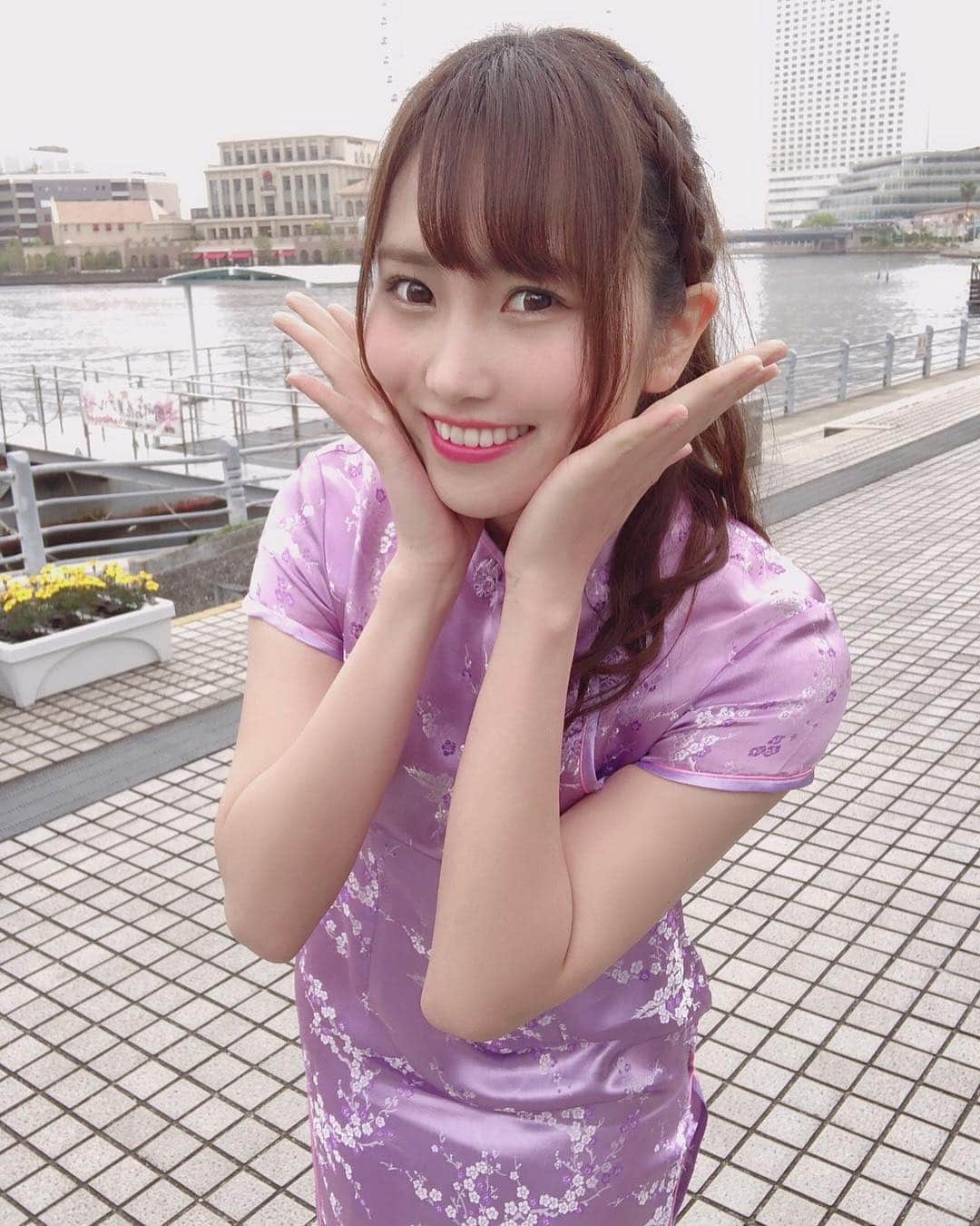 佐野友里子のインスタグラム：「チャイナドレス着たよ👗✨ . #アイドル衣装 #チャイナドレス #チャイナ」