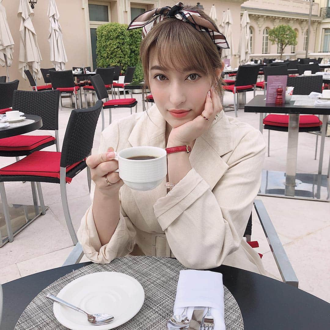 平田梨奈さんのインスタグラム写真 - (平田梨奈Instagram)「Breakfast on the terrace 🍴☕️ #モナコ #monaco #monaco🇮🇩 #hermitage」5月1日 16時51分 - hirari_official