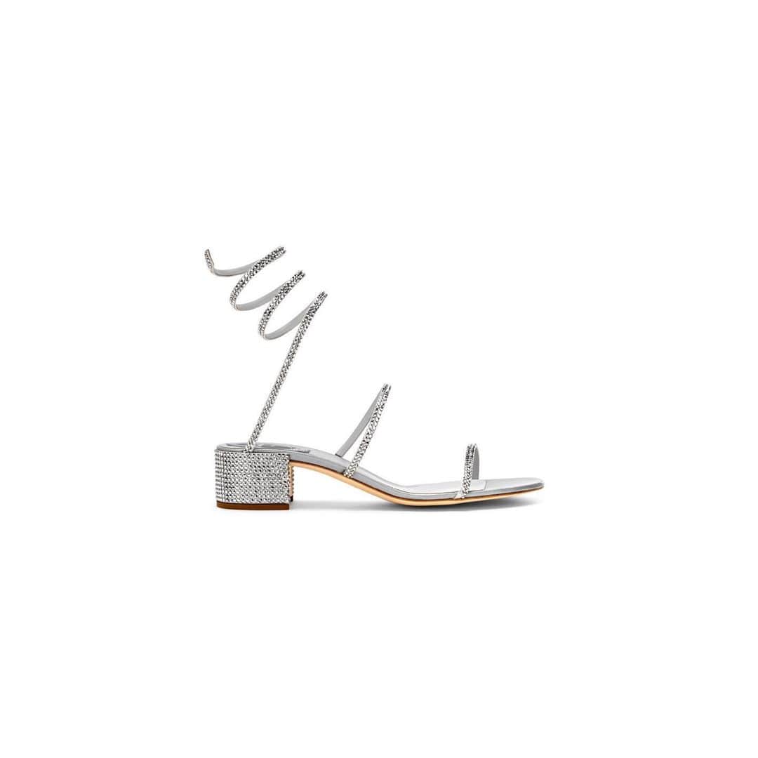 レネカオヴィラさんのインスタグラム写真 - (レネカオヴィラInstagram)「The perfect spiral - #CaovillaCLEO sandal . #SilverHeels , #GoldHeels , #PinkHeels , 40mm & 105mm, Swipe for more Int’l complimentary shipping with T&D inclusive #ReneCaovilla . . . . . . #BarelyThereHeels #Sandals #LessIsMore」5月1日 18時27分 - renecaovilla
