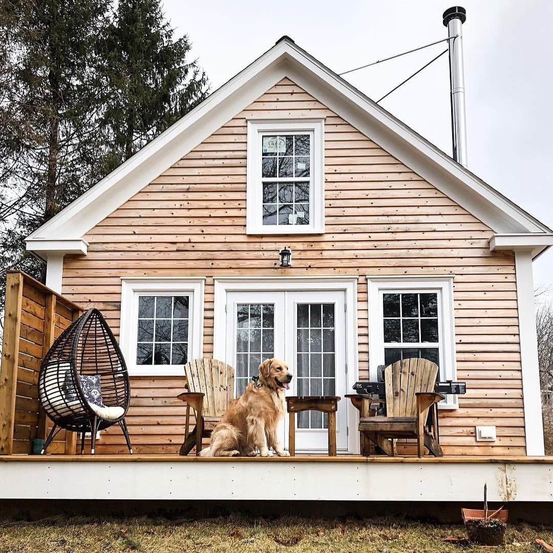 Airbnbさんのインスタグラム写真 - (AirbnbInstagram)「Your pal might be content to sit around watching woodchucks from the deck of Jill’s cottage, but there’s way more to see and do in this scenic waterfront town. The best place to get tips from locals might be the Saltbox Brewery, the community gathering spot and music venue right across the street.  Photo: @tommy.thegoldenboy」5月1日 20時00分 - airbnb