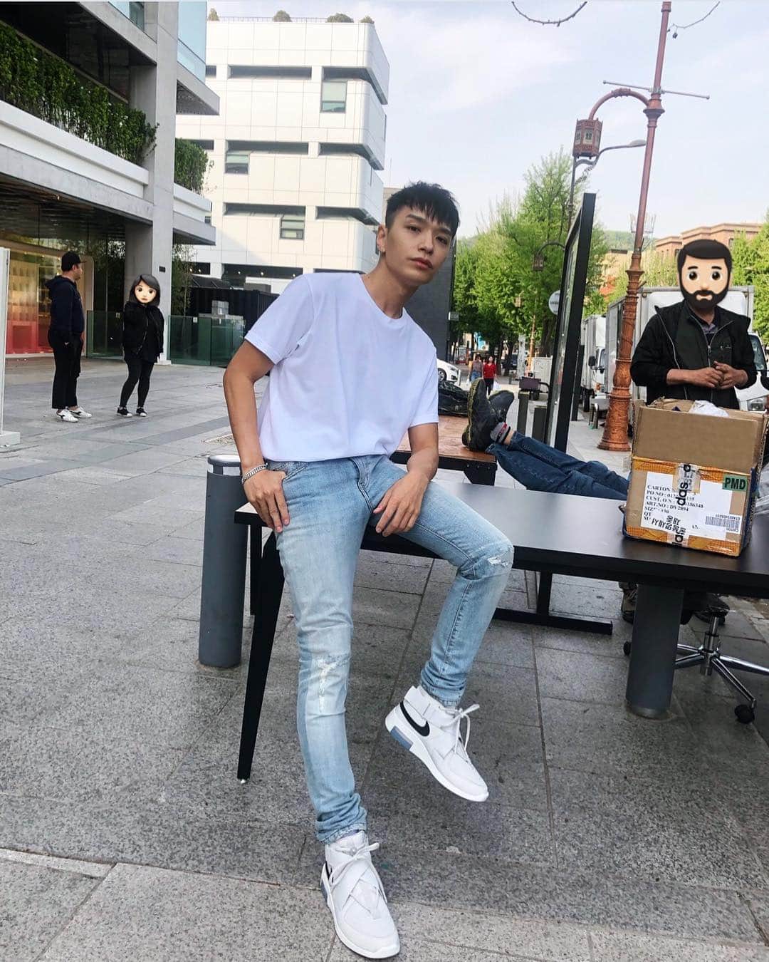 サイモンD のインスタグラム：「tan tan man」