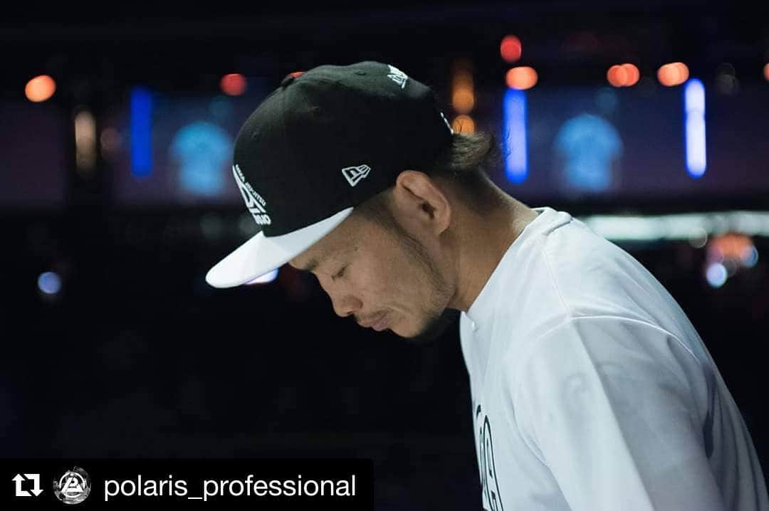 宇野薫のインスタグラム：「#Repost @polaris_professional with @get_repost ・・・ Caol Uno preparing for war with Shaolin at Polaris 5. He's been working on his grappling non stop since then. With both of his and Brad Pickett's MMA experience, neither will be willing to give an inch - or give up top position.  Tickets available now via the link in our bio」