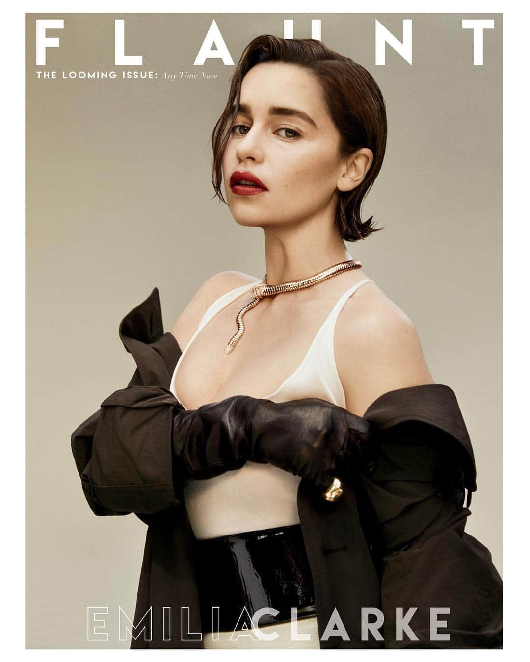 Flaunt Magazineさんのインスタグラム写真 - (Flaunt MagazineInstagram)「We're still all shake-shook and reeling from Sunday's The Battle of Winterfell!!! Like WHOA!! And so we're teasing our @Emilia_Clarke cover from the forthcoming #TheLoomingIssue #166, on newsstands soon! Catch The Mother of Dragons in the final three episodes of #GameOfThrones and preorder your copy now at the Flaunt store. Photographed by: @oliviamalone Styled by: @petraflannery Hair by: @andylecompte Makeup by: #jilliandempsey Manicure by: @jennahipp Locations: @makcenter  Wearing: @BOTTEGAVENETA coat, top, skirt and belt and @BULGARIOFFICIAL necklace and ring.  Makeup by: PERFECT DIARY, @CHANEL.BEAUTY and @JILLIANDEMPSEY cosmetics.  #flaunt #flauntmagazine #emiliaclarke @hbo #hbo #gameofthrones @gameofthrones #forthethrone#daenerystargaryen #khaleesi#oliviamalone #petraflannery#andylecompte #jennahipp #battleofwinterfell #makcenter」5月2日 6時34分 - flauntmagazine