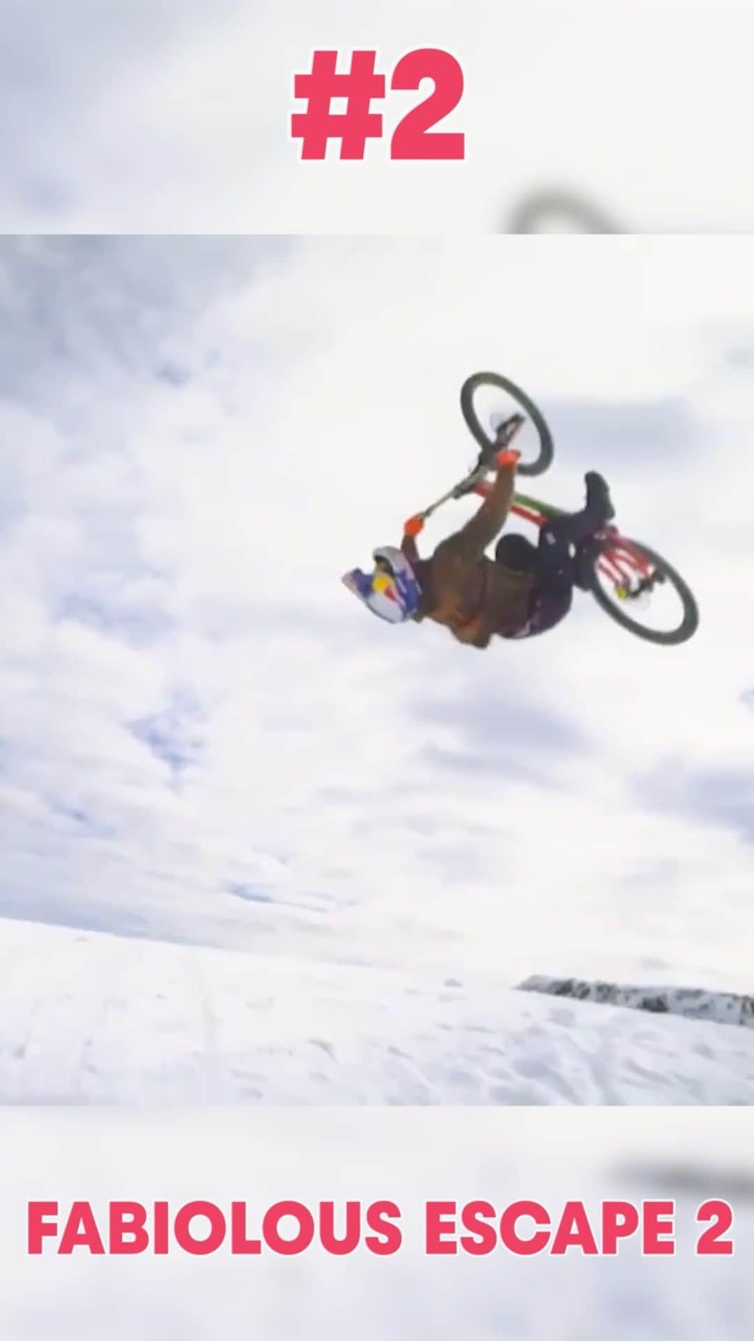 のインスタグラム：「5️⃣Waterski @dorienllewellyn #waterski #trick 4️⃣BMX @paulthoelen #bmx #bowl 3️⃣Snowboarding @denisbonus #snowboarding #winter 2️⃣Fabiolous Escape 2 @wibmerfabio #fabiolousescape2 #snow 1️⃣Kayak @danejacksonkayak #waves #kayak」