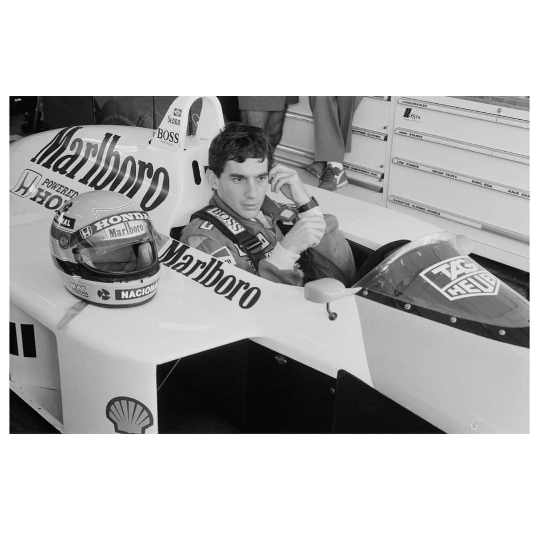 Magnum Photosさんのインスタグラム写真 - (Magnum PhotosInstagram)「Today marks 25 years since the death of Brazilian three-time Formula One champion Ayrton Senna in a crash during the San Marino Grand Prix. . PHOTO: Ayrton Senna is always tense and quiet before the race, he sits behind the wheel of his Honda in the pits at Jerez, Spain. 1988. . © @rdepardon/#MagnumPhotos . #RaymondDepardon #AyrtonSenna #FormulaOne」5月1日 23時01分 - magnumphotos