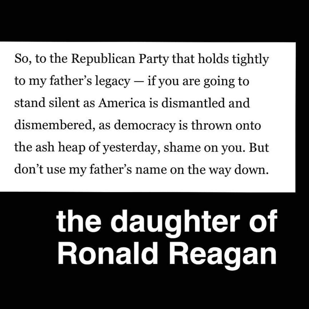 デブラ・メッシングさんのインスタグラム写真 - (デブラ・メッシングInstagram)「Ronald Reagan’s daughter to the current Republican leadership. @washingtonpost」5月1日 23時05分 - therealdebramessing