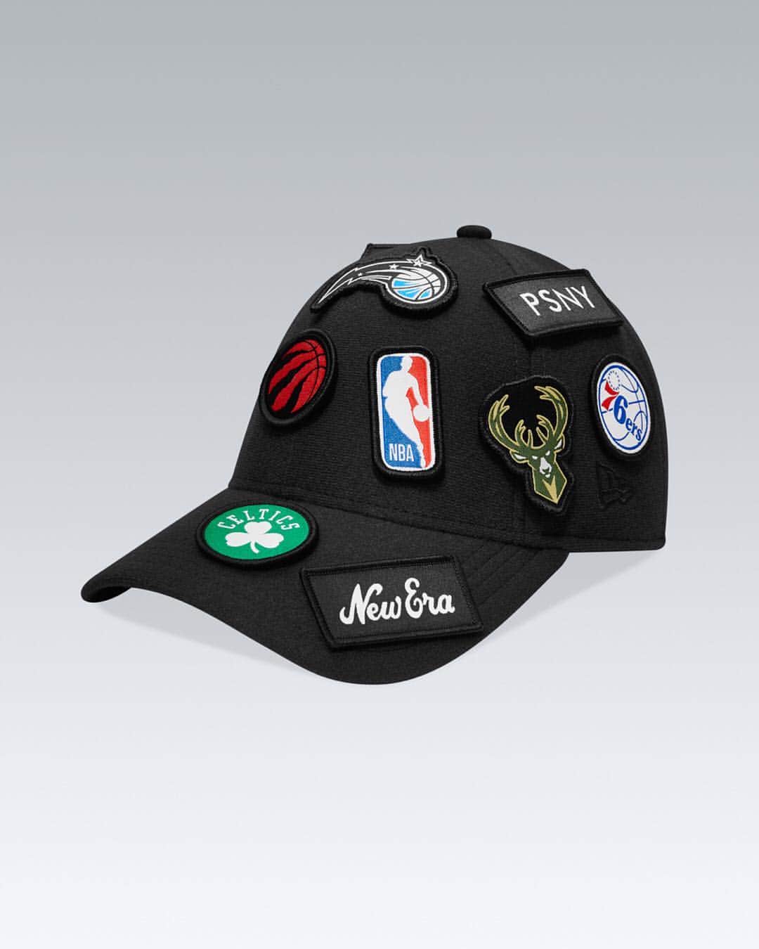 ニューエラ・キャップのインスタグラム：「#NewEraCap x @publicschoolnyc, all 30 teams in one cap. This interchangeable cap comes with patches for all NBA Teams, Public School, and New Era. Now available at neweracap.com」