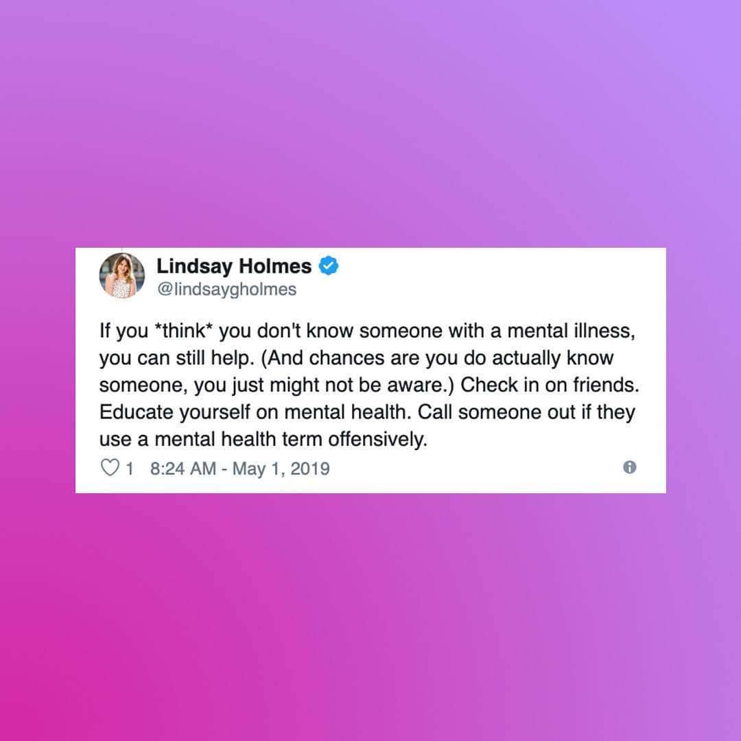 Huffington Postさんのインスタグラム写真 - (Huffington PostInstagram)「Perfectly said. 🗣 Today is the first day of #MentalHealthAwarenessMonth. 💜 HuffPost editor @lindsaygholmes broke down the importance of this month and what it means for friends and family alike. ⚡️」5月2日 0時53分 - huffpost