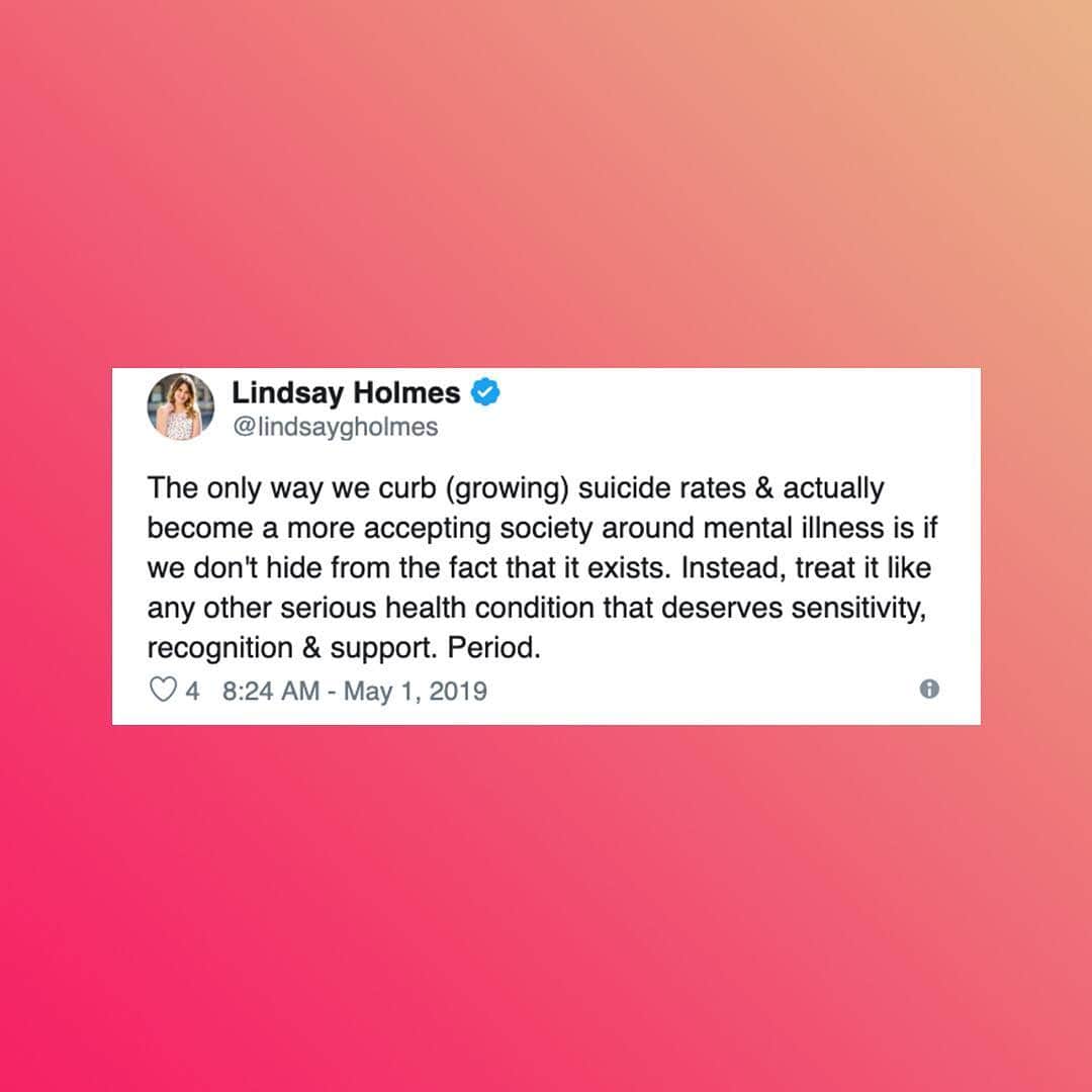 Huffington Postさんのインスタグラム写真 - (Huffington PostInstagram)「Perfectly said. 🗣 Today is the first day of #MentalHealthAwarenessMonth. 💜 HuffPost editor @lindsaygholmes broke down the importance of this month and what it means for friends and family alike. ⚡️」5月2日 0時53分 - huffpost