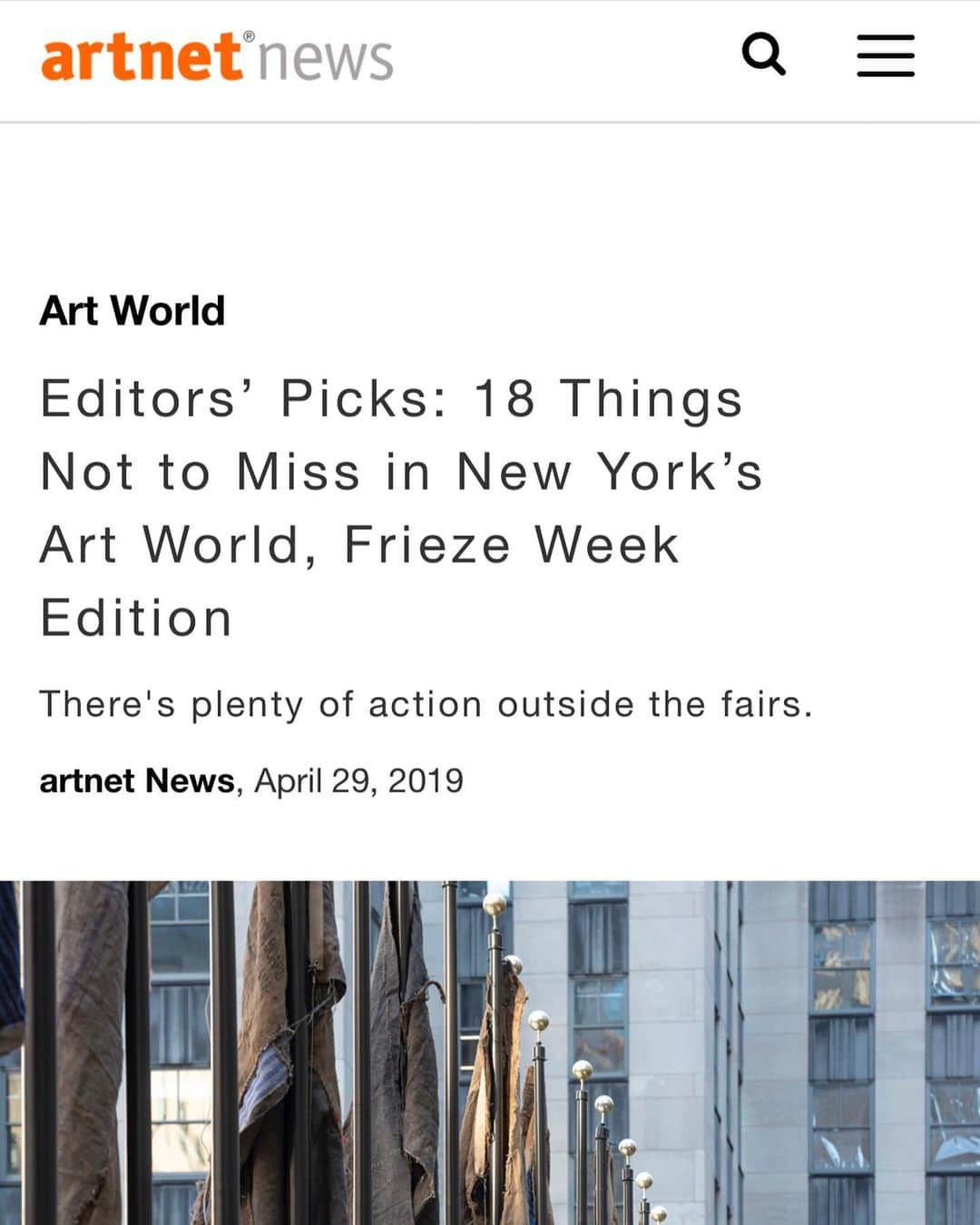 蓮沼執太さんのインスタグラム写真 - (蓮沼執太Instagram)「Thank you artnet.  Editors’ Picks: 18 Things Not to Miss in New York’s Art World, Frieze Week Edition」5月2日 1時18分 - shuta_hasunuma