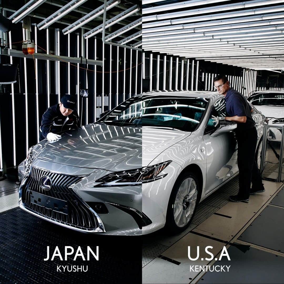 Lexus USAのインスタグラム：「No matter where a Lexus is produced, it is always produced to the highest of standards. Highly skilled craftsman, along with cutting edge technology, ensure nothing is crafted like a Lexus. #ExperienceAmazing #LexusES」