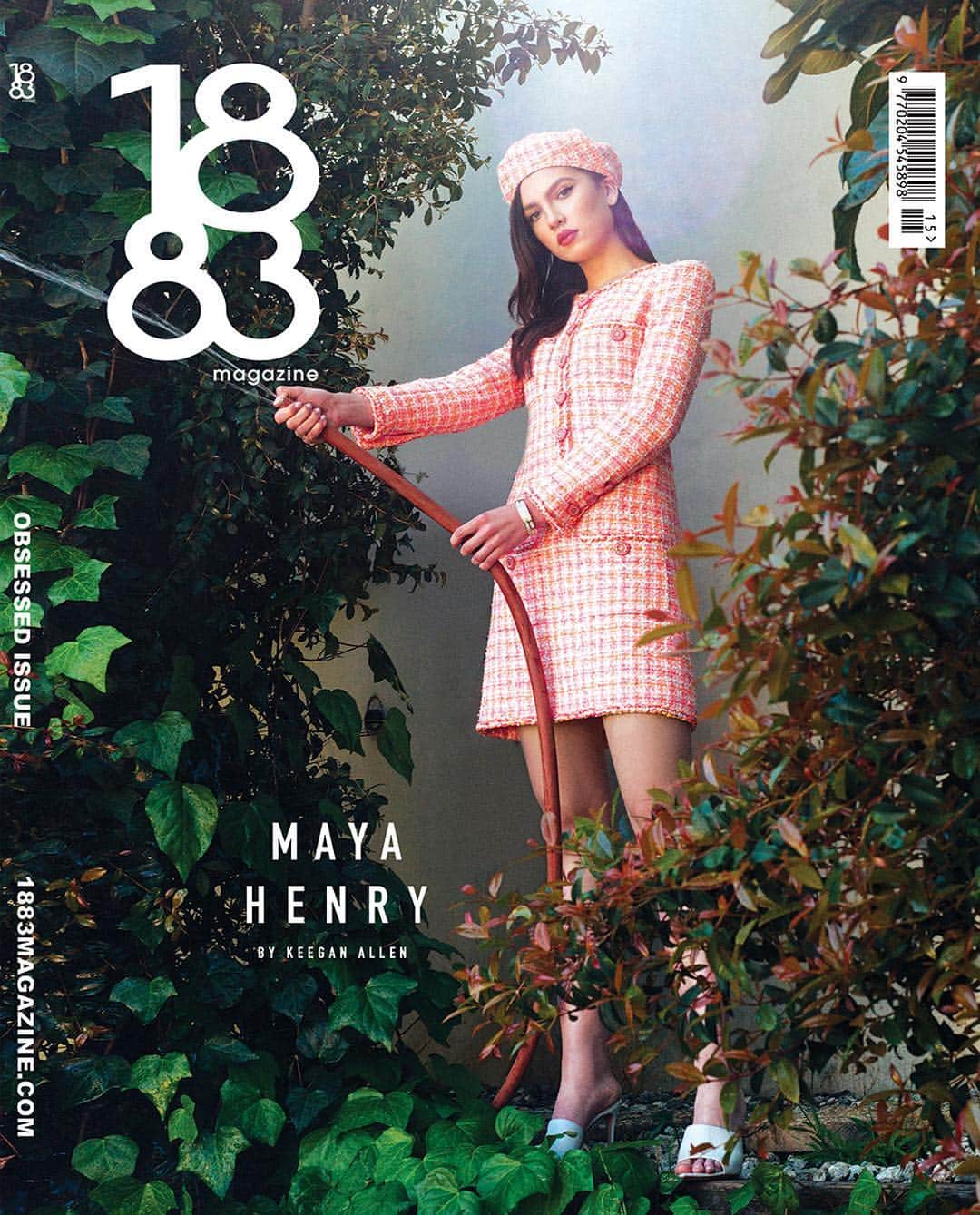 キーガン・アレンのインスタグラム：「Very excited to share the COVER of the #1883magazine's #ObessedIssue  I photographed the many whimsical sides of @maya_henry on film 🎞  Pre-order your copy now - link in bio  Interview: @kelseyjbarnes 📸: me Hair: @matthewstylist @thewallgroup @dysonhair  Makeup: @melissa.hernandez @thewallgroup using @chanel.beauty  Photo assist: @sophiiieeehart  Wearing @chanelofficial @gianvitorossi」