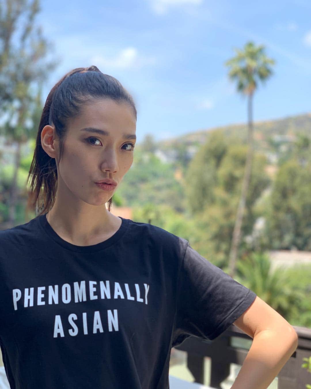 TAO（岡本多緒）さんのインスタグラム写真 - (TAO（岡本多緒）Instagram)「It's AAPI Heritage Month, and I’m proud to be a part of the celebration of the vast diversity of our community! The “model minority” myth suggests all of us are the same, but we are not monolithic. Today we come together to acknowledge the need for better representation, because we are #PhenomenallyAsian ‼️ T-shirt by @phenomenal benefits @NAPAWF, which builds power with AAPI women & girls👊」5月2日 4時25分 - taookamoto