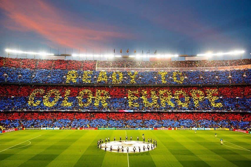 FCバルセロナさんのインスタグラム写真 - (FCバルセロナInstagram)「💙❤️ This is Camp Nou #WeColorFootball #BarçaLFC」5月2日 4時28分 - fcbarcelona