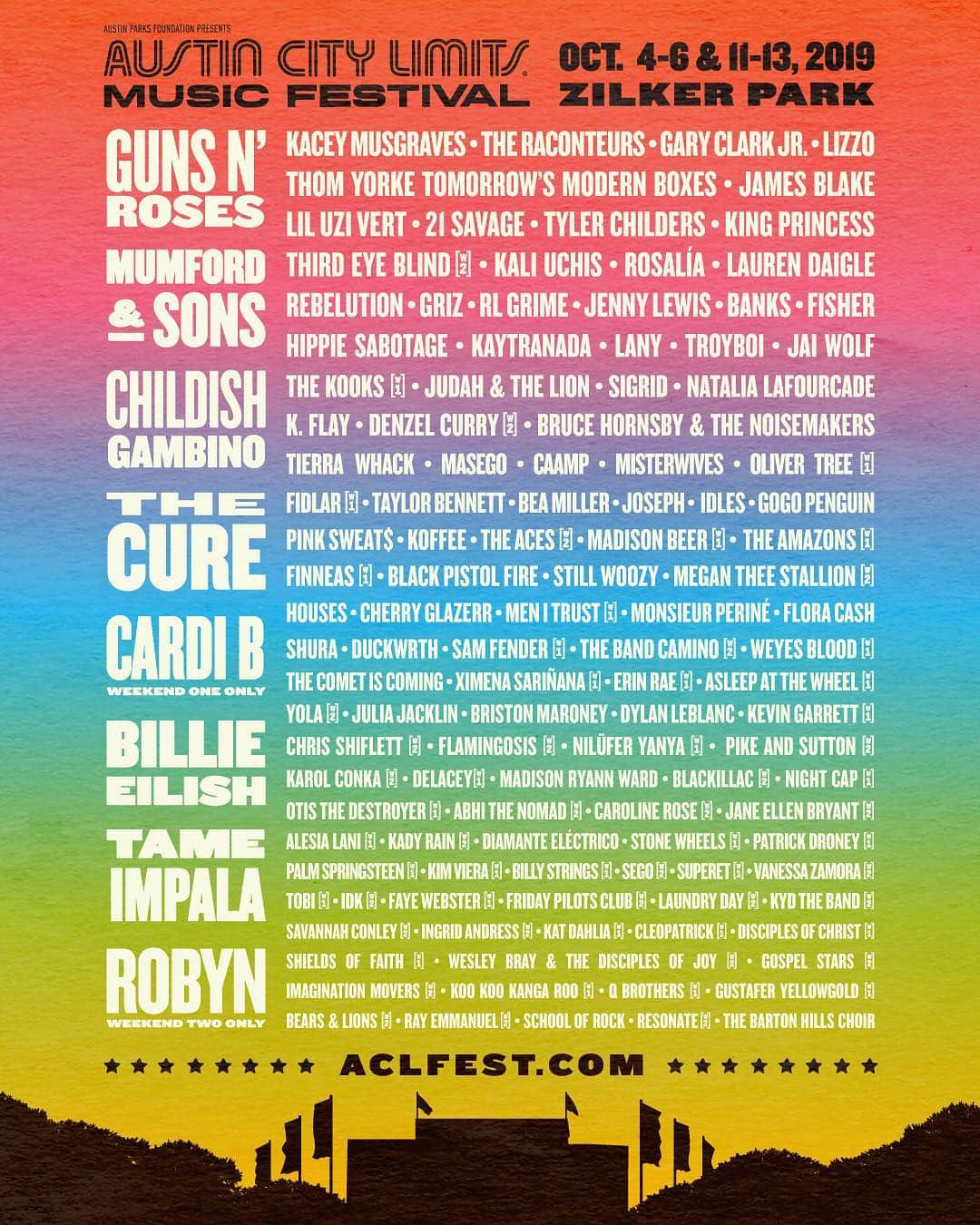 Broadcast Music, Inc.さんのインスタグラム写真 - (Broadcast Music, Inc.Instagram)「The 2019 #ACLFest lineup has been announced. Grab your 3-Day Tickets now to catch #ChildishGambino #Lizzo #TylerChilders #CherryGlazerr #GaryClarkJr #KaceyMusgraves #RLGrime #Banks #LANY #JennyLewis + more! Check out @aclfestival’s profile 🔗 for more details. #BMIACL」5月2日 4時30分 - bmi