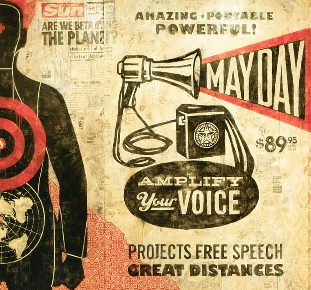 Shepard Faireyさんのインスタグラム写真 - (Shepard FaireyInstagram)「#MayDay is a celebration of spring and the rebirth it represents, meanwhile it's also observed in many countries as #InternationalWorkersDay or Labor Day - a day of political demonstrations and celebrations coordinated by unions and socialist groups. “Mayday” is also the distress signal used by pilots, police and firefighters in times of emergency. This Spring, it's time for new activist movements to bloom. We need to respect the working people who are the engine of society, and we need a distress signal to wake us all up if the signals haven’t woken us up already. If we stay silent, there's no hope, but if we make noise and put our ideas out there, we can make a change! - Shepard」5月2日 4時39分 - obeygiant