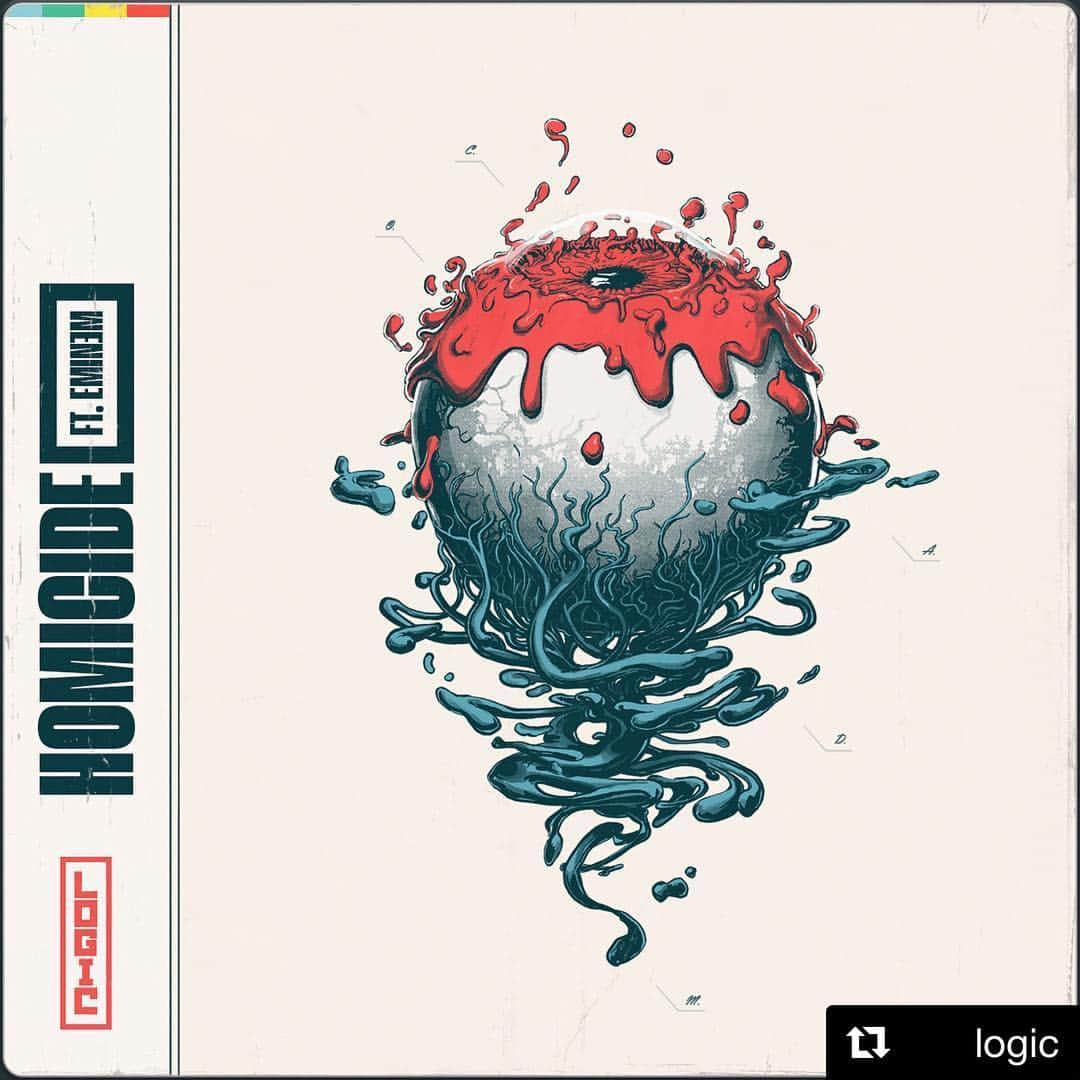 エミネムさんのインスタグラム写真 - (エミネムInstagram)「🔪🔪🔪@logic #homicide  #Repost @logic ・・・ Homicide ft. @eminem. Available everywhere Friday.」5月2日 4時58分 - eminem