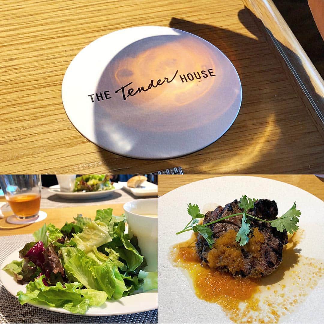 榊山敬代のインスタグラム：「🌳🍃🍽… ・ くもりときどきはれ はれときどきくもり  不安定な空模様でした午前から 午後は真っ青に眩しい青空の巻  ということで ・  お久しぶりに白金エリアに呼ばれて ランチでもいただいていこうかなと  テラス席エリアでひとやすみ  いつものパターンにて 予約せずに入店してみましたら  テラス席はすべて予約で満席でしたところ テラス席に近いテーブルが丁度空きまして  またもや有り難いタイミング… ⏰🙏… ・ ・ ハンバーガーがマイブームなこのごろにて メニューにハンバーガーを発見しましたが ・ 🍔…👀… #また食べたい ・ ハンバーガースルーして ステーキにしてみる選択  脂身の少ない赤身のステーキでしたから 以外とヘルシーよねと錯覚しながら完食  そよそよ新緑の風が 心地よいお店でした  途中とあるサッカー選手がご入店されて 東京ぽいなとしばらくシロガネーゼ気分 ・ 😎☕️… ・  渋谷にも寄りましたかえりみち #渋谷スクランブル交差点 では  携帯でパシャパシャとみなさんが 撮影している方向を見上げますと  平成→令和 のひとコマに  わたしも記念にパシャリ その模様は２枚目に記録 … ・ ・ 🇯🇵🙏 #令和 … ・ ・ ・ ・ ・ 🌸" 作品展示情報… ・ 『第7回 郷さくら美術館 桜花賞展』 ・ 会場：郷さくら美術館 ・ 「郷さくら美術館　桜花賞」展は、「桜」を描いた現代日本画を多くの方々にご覧頂き、日本画の素晴らしさを再発見してもらうことを目的とした展覧会です。今回もこれからの活躍がますます期待される日本画家31名が、日本美術でおなじみの「桜」という大変難しいモチーフを相手に、それぞれの持ち昧を生かした個性的な素晴らしい桜の絵画に仕上げています。現代日本画家たちの個性を、豊かな桜花の美しさを、どうぞお楽しみください。  東京都目黒区上目黒1-7-13　 TEL：03-3496-1771  東急東横線、東京メトロ日比谷線 中目黒駅より徒歩５分 ◼︎詳しくはホームページをご覧ください  #令和元年 #新元号 #渋谷 #白金 #shirogane #terrace #テラス席 #ランチ #lunch #food  #steak の下に #マッシュポテト #potato #salad #soup #外食 #Tokyo #food #お肉大好き  #meat  #お肉  #beef  #ルイボスティー おいしい #日本画家 の #外出こんなもん #気分転換 #栄養補給 しすぎです #ゴールデンウィーク」