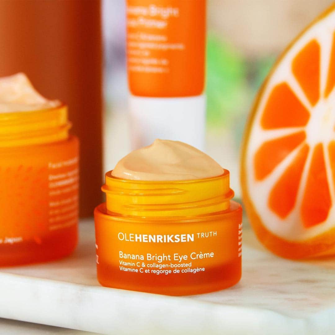 のインスタグラム：「All eyes on 🍌. Which products do you like to use with Banana Bright Eye Crème?」