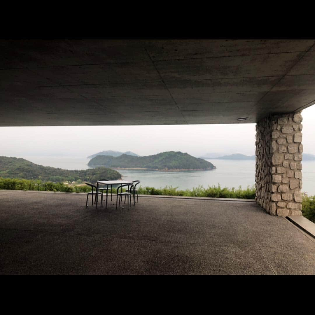 新山千春さんのインスタグラム写真 - (新山千春Instagram)「モノレールに乗って お部屋へ。  到着したら 青の世界(*˘︶˘*).｡.:*♡ 🤩🌹 モノレールに乗って ゆっくりゆっくり進みながら 見えてくる景色も、  見応えありました👏 . こちらの美術館付きのHOTEL。 #Benessehouse オーバル  の設計は #安藤忠雄 さん🤩 . 宿泊者は夜9時過ぎても 美術館で ゆっくり作品を楽しむことが出来るのも 嬉しかった🌹(*˘︶˘*).｡.:*♡ . ある意味！ 貴重な雨の⋆̩☂︎*̣̩の直島。 吹き抜けの天井から雨が⋰⋰ ☂  ポツポツって落ちてくるのも、また美しかった。。。 . 今度来る時はまた 見える景色が 違うんだろうなぁ(*^。^*) . 天気とか、雲とかも、 水面にうつるから 今度は、、、全く同じ景色は見られない。 artだねぇ🤩👏👏👏👏 .  _____________________________________________________🌴 #art 好き🎨#chihuahua #dog 🐶  #mamafashion #Japaneseactress #casualcoordinate #denimcoordinate #makeup #model  #mama#mamastyle #Instagood #cooking #streetwear #mamacoordinate #hairarrange #streetfashion  #outfit #casualstyle  #outfitstyle #촬영 #粉我 #나를따르라  #fashionistas #dailylook #coodinate #新山千春  _____________________________________________🌴🌵🌴」5月2日 10時00分 - chiharuuu_0114