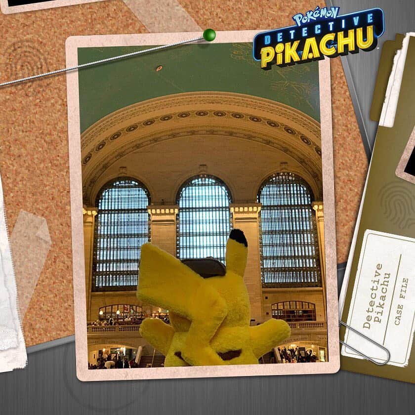 のインスタグラム：「Case closed…or still open…until he solves it!  Detective Pikachu is on the hunt for clues that will lead him to the US Yellow Carpet premiere, Trainers. Check out our story to follow the investigation! 🔎⚡️ #DetectivePikachuPremiere」
