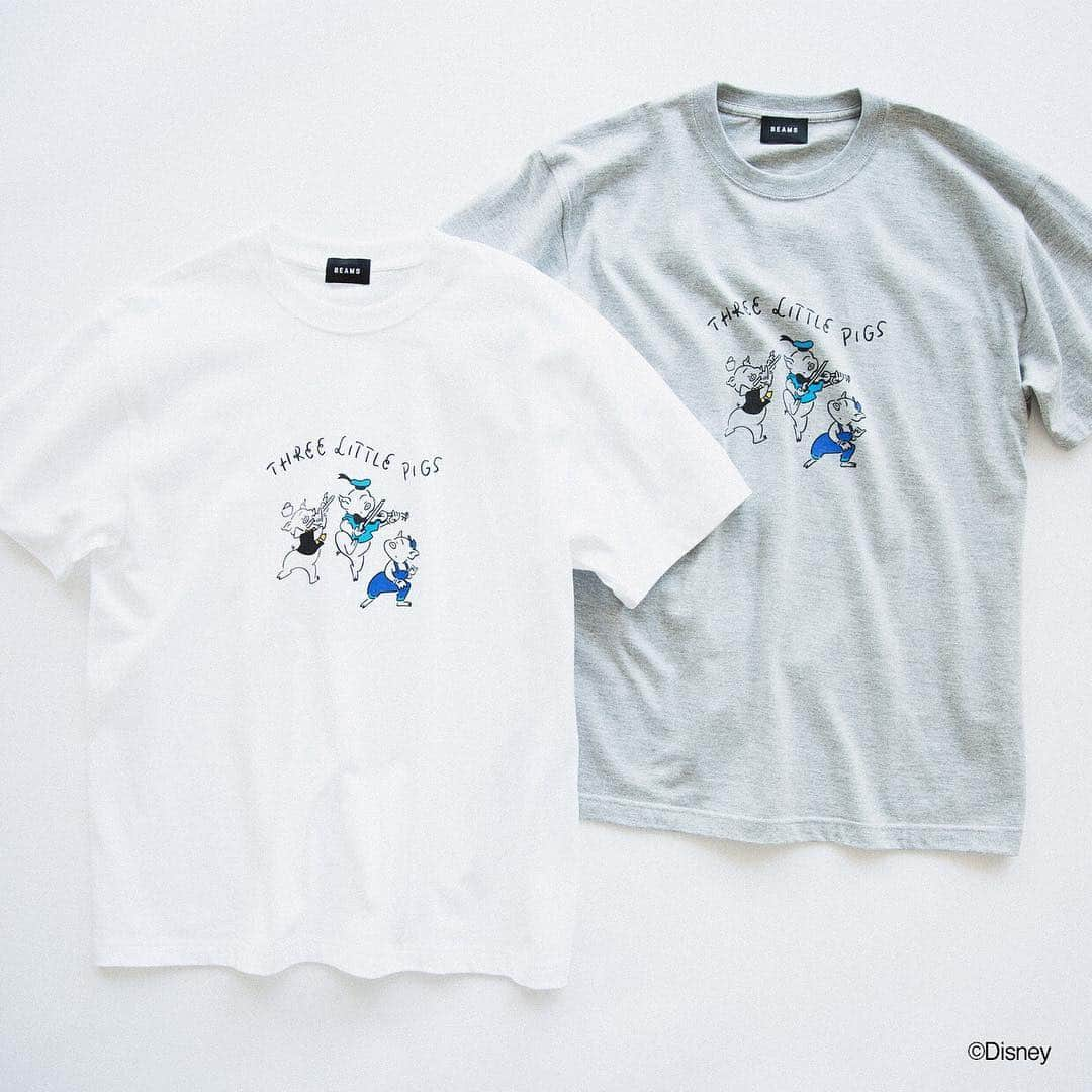 Yu Nagabaさんのインスタグラム写真 - (Yu NagabaInstagram)「「七人のこびと」と「3匹の子ぶた」TシャツがBEAMSから発売になりました🐽 ・ Yu Nagaba for BEAMS Released  @kaerusensei #yunagaba #disney #beams #beamst」5月2日 12時02分 - kaerusensei