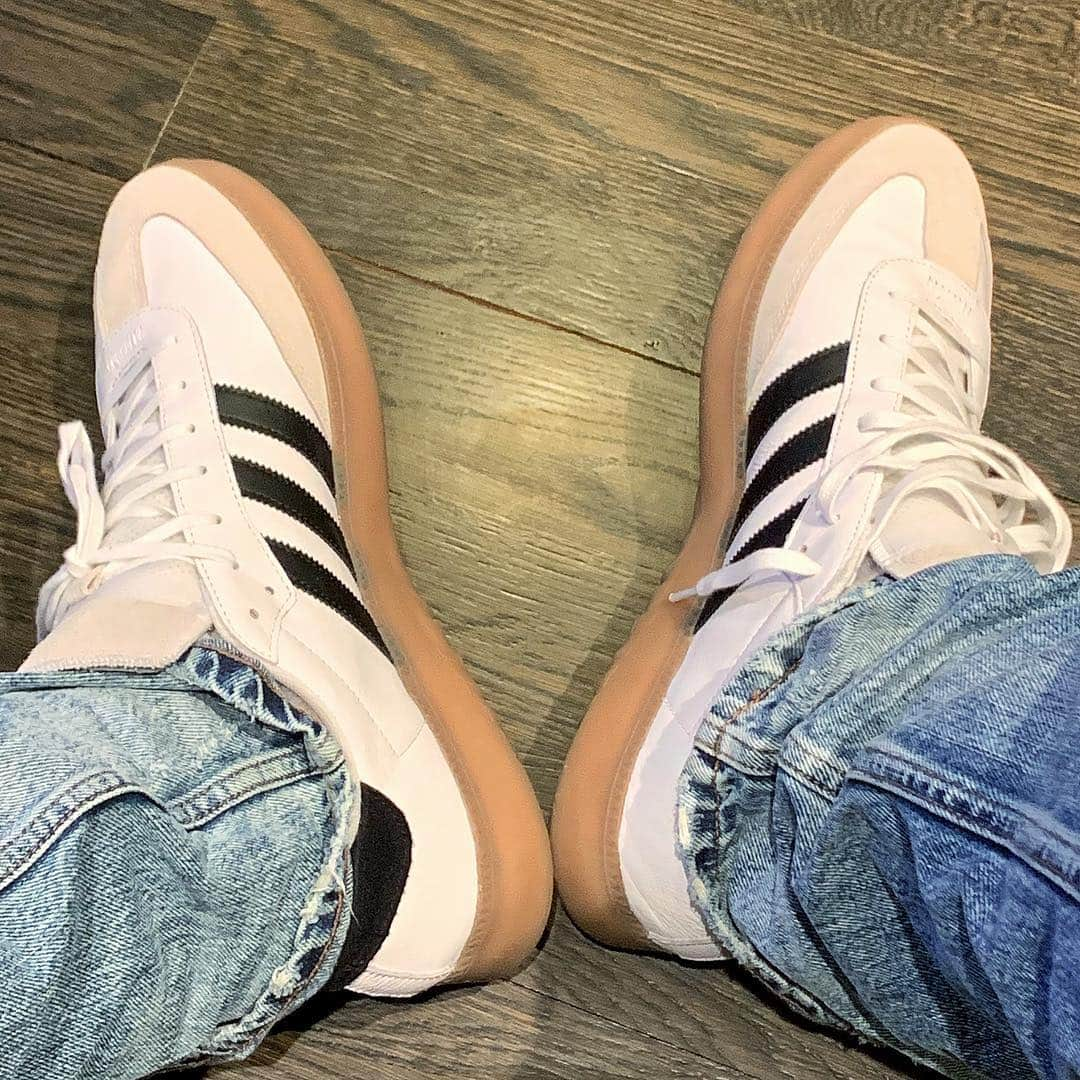 DJ Clark Kentさんのインスタグラム写真 - (DJ Clark KentInstagram)「#KickGameProper • @adidasoriginals Samba RM • Super Clean & Comfortable • #StayFRESH (Oh Yeah The Denim Is @artmeetschaos By DonWan Harrell AKA @kingkrash • The Man Who Created @prpsjeans )」5月2日 12時40分 - djclarkkent