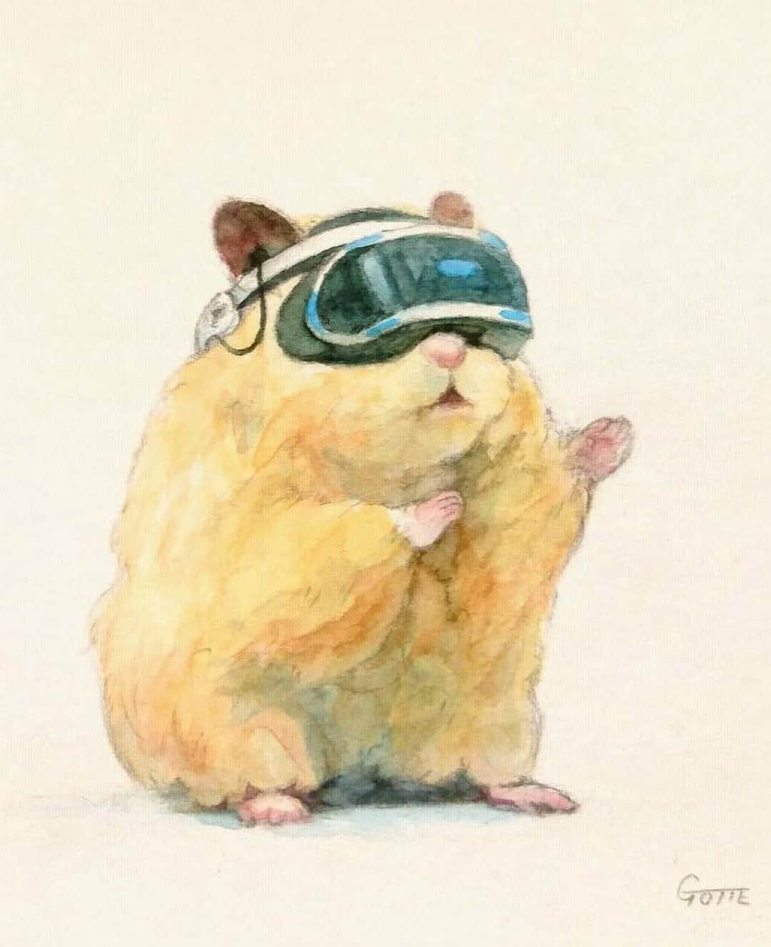 9GAGさんのインスタグラム写真 - (9GAGInstagram)「Life of hamsters 🐹 | Follow @doodles - By @gottehamham - #doodles #9gag #hamsters #painting #art #cute」5月2日 13時50分 - 9gag