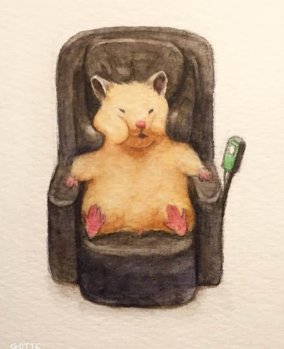 9GAGさんのインスタグラム写真 - (9GAGInstagram)「Life of hamsters 🐹 | Follow @doodles - By @gottehamham - #doodles #9gag #hamsters #painting #art #cute」5月2日 13時50分 - 9gag