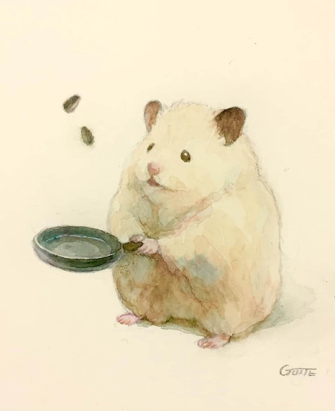 9GAGさんのインスタグラム写真 - (9GAGInstagram)「Life of hamsters 🐹 | Follow @doodles - By @gottehamham - #doodles #9gag #hamsters #painting #art #cute」5月2日 13時50分 - 9gag