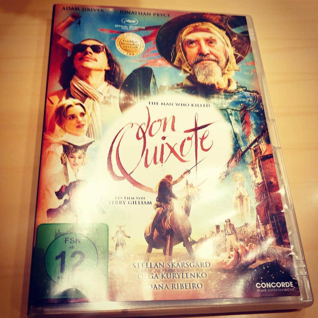 柳下毅一郎のインスタグラム：「Finally! #donquixote #terrygilliam #adamdriver #jonathanpryce」