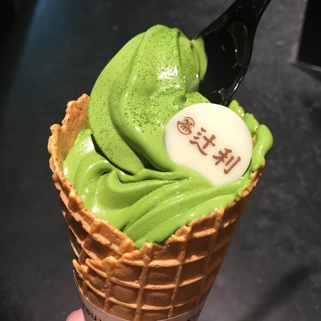 のインスタグラム：「濃い茶のソフトクリームと、お地蔵様と、苔もふもふ♡  #inredmagazine #inred #インレッド #辻利 #詩仙堂 #西芳寺 #京都 #編集長」