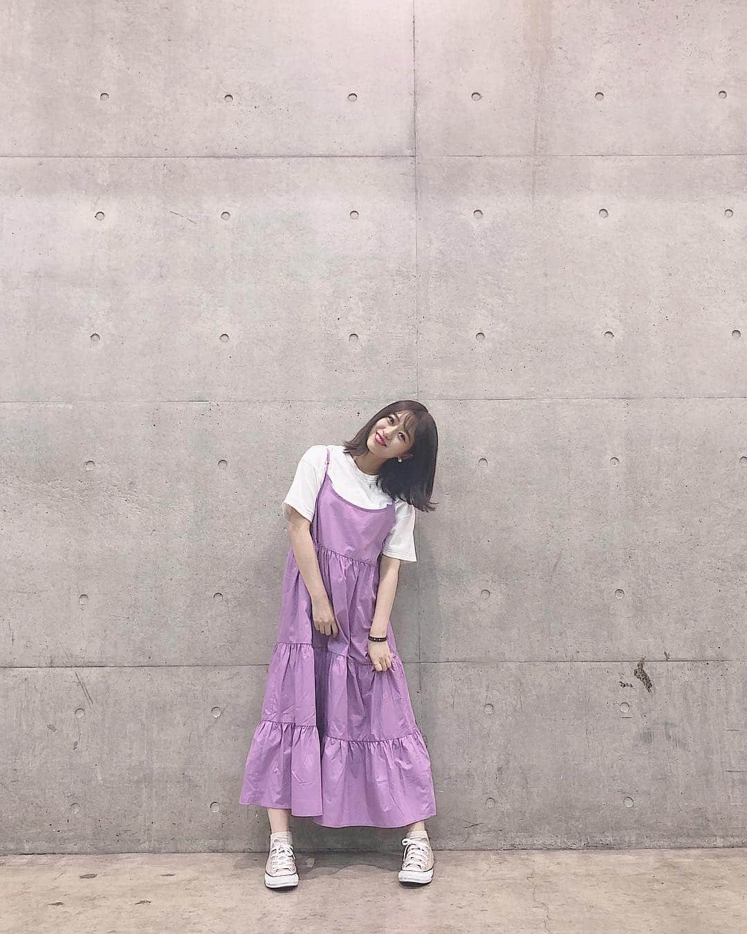 篠崎彩奈さんのインスタグラム写真 - (篠崎彩奈Instagram)「_ 先日の私服😚♥️ @niceclaup_official_  のワンピースです タグ付けしてます🏷 #ootd #私服」5月2日 21時31分 - ayana.s_official