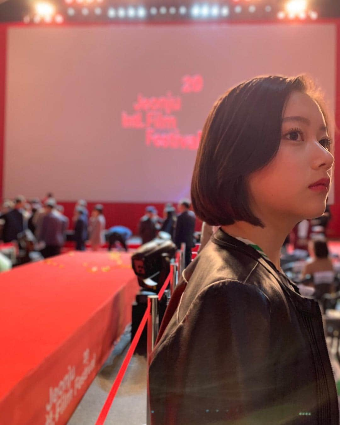 越後はる香のインスタグラム：「「暁闇」全州国際映画祭🇰🇷전주국제영화제 #暁闇#moonlessdawn#전주국제영화제#jiff#全州国際映画祭#어둑한새벽#korea#jeonju」