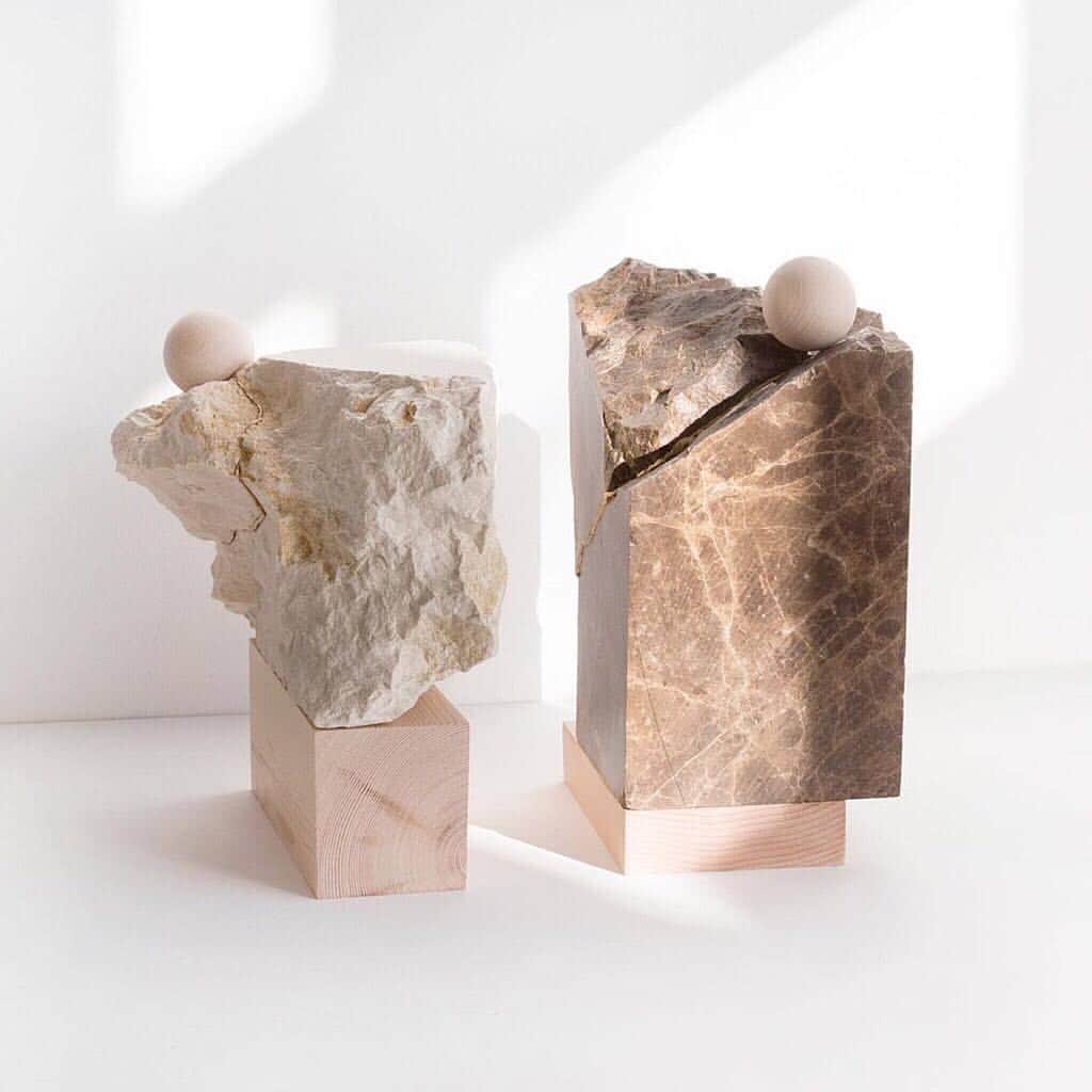 Cynthia Sakaiのインスタグラム：「We’re transfixed with the stunning sculptural shape of natural stone.」