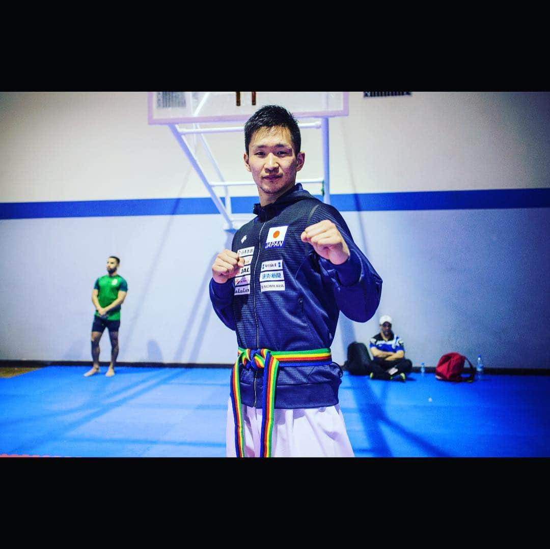 荒賀龍太郎さんのインスタグラム写真 - (荒賀龍太郎Instagram)「Karate Olympic sport👍 Belt of hope🥋 . . Photo by @aurelienmorissard  #karate2024#beltofhope#olympic」5月2日 22時28分 - araga1016